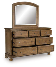 Feddinger - Dresser And Mirror - Medium Brown - R&R Furniture Gallery (Fountain Valley, CA)