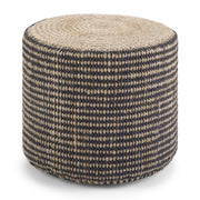 Larissa - Handcrafted Round Braided Pouf - R&R Furniture Gallery (Fountain Valley, CA)