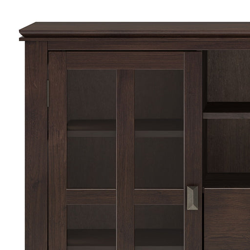 Artisan - Tall TV Media Stand - Dark Chestnut Brown - R&R Furniture Gallery (Fountain Valley, CA)