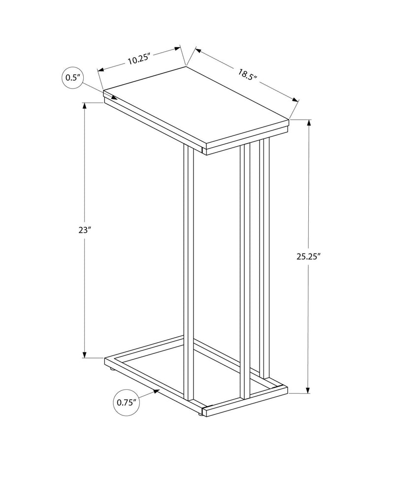 Accent Table Versatile Use, C - Shaped, Contemporary & Modern - R&R Furniture Gallery (Fountain Valley, CA)