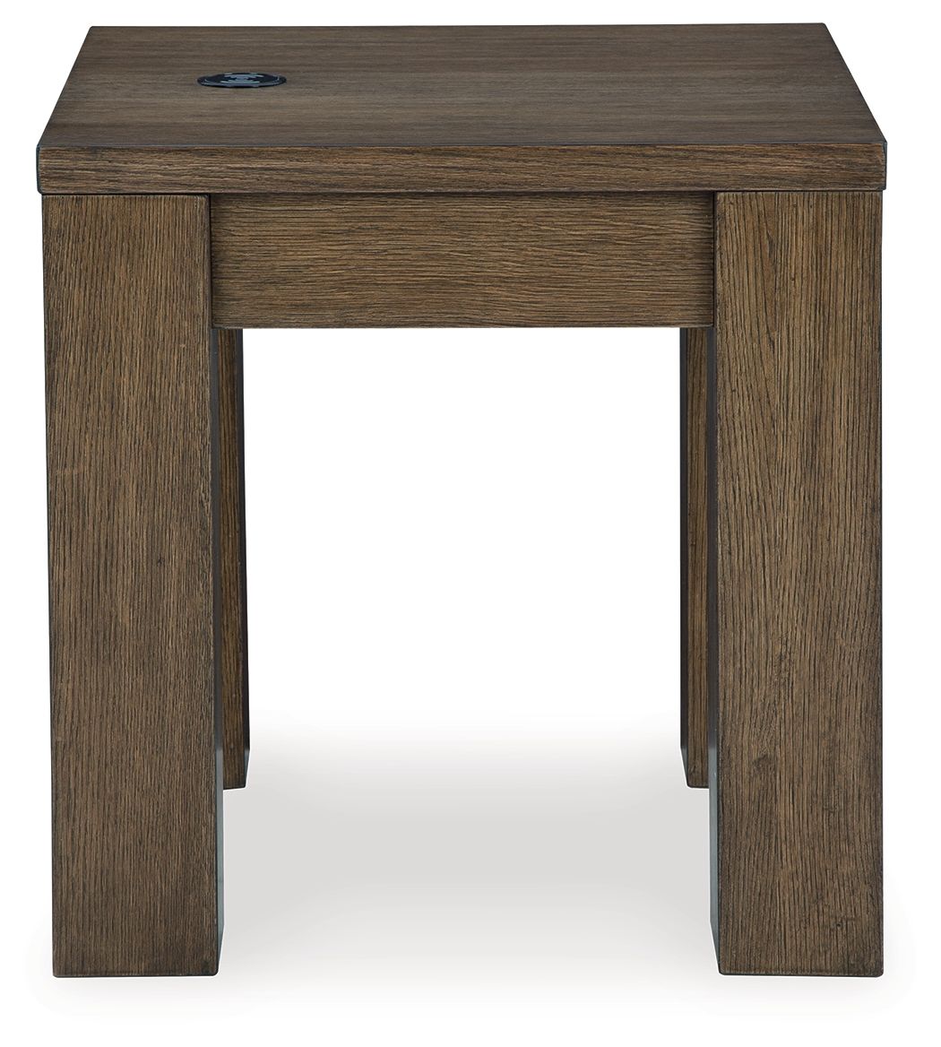 Rosswain - Square End Table - Warm Brown - R&R Furniture Gallery (Fountain Valley, CA)