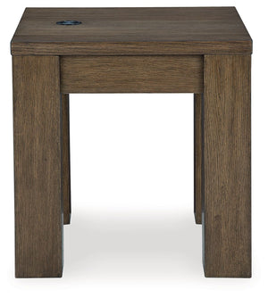 Rosswain - Square End Table - Warm Brown - R&R Furniture Gallery (Fountain Valley, CA)