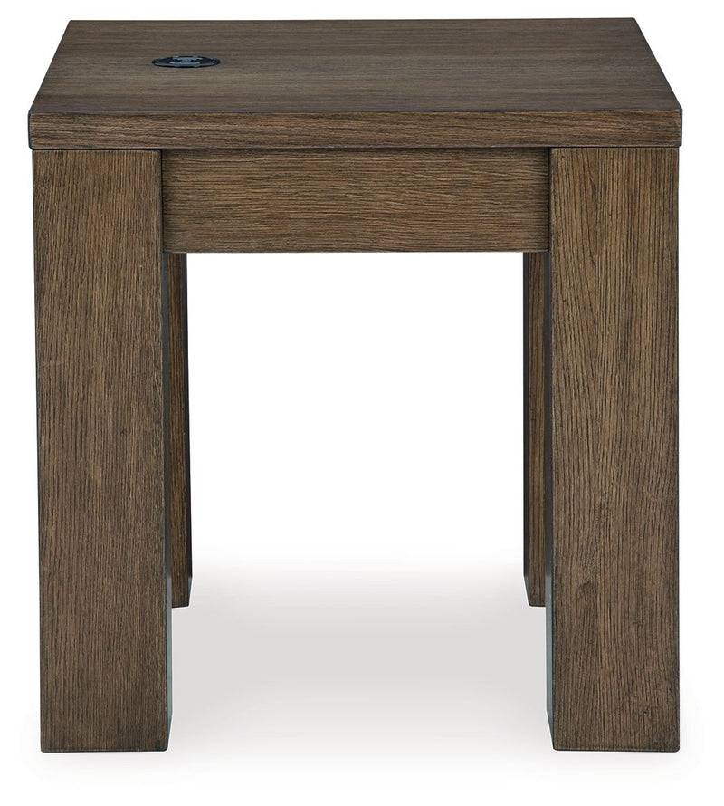 Rosswain - Square End Table - Warm Brown - R&R Furniture Gallery (Fountain Valley, CA)