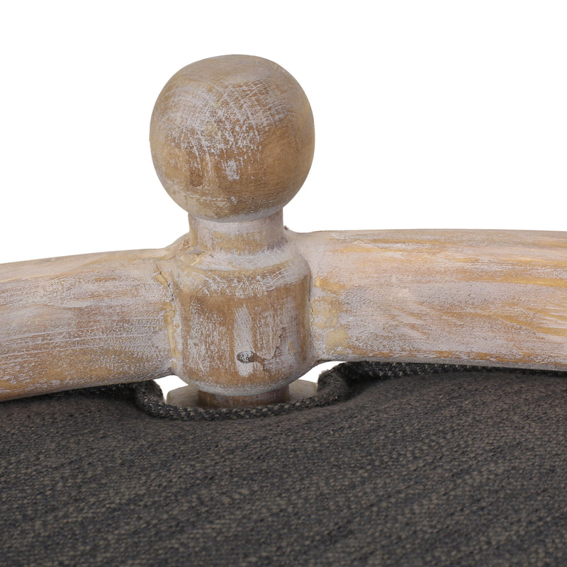 Round Pet Sofa, Wide Upholstered Pet Bed - Charcoal - R&R Furniture Gallery (Fountain Valley, CA)
