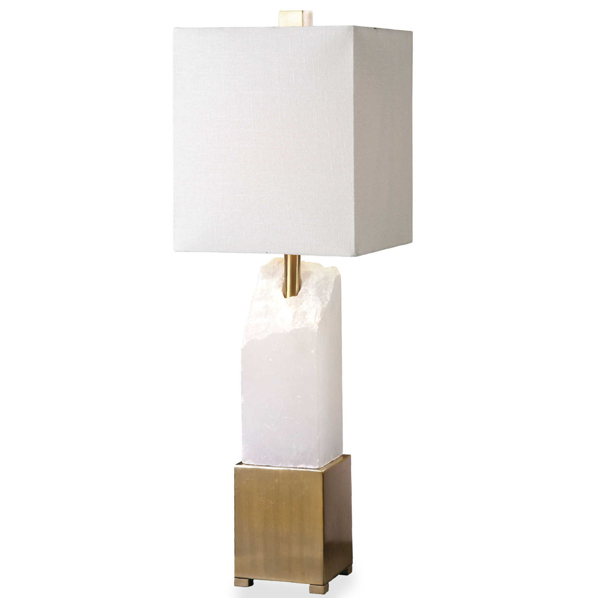 Ebena - Accent Lamp - Brass / White
