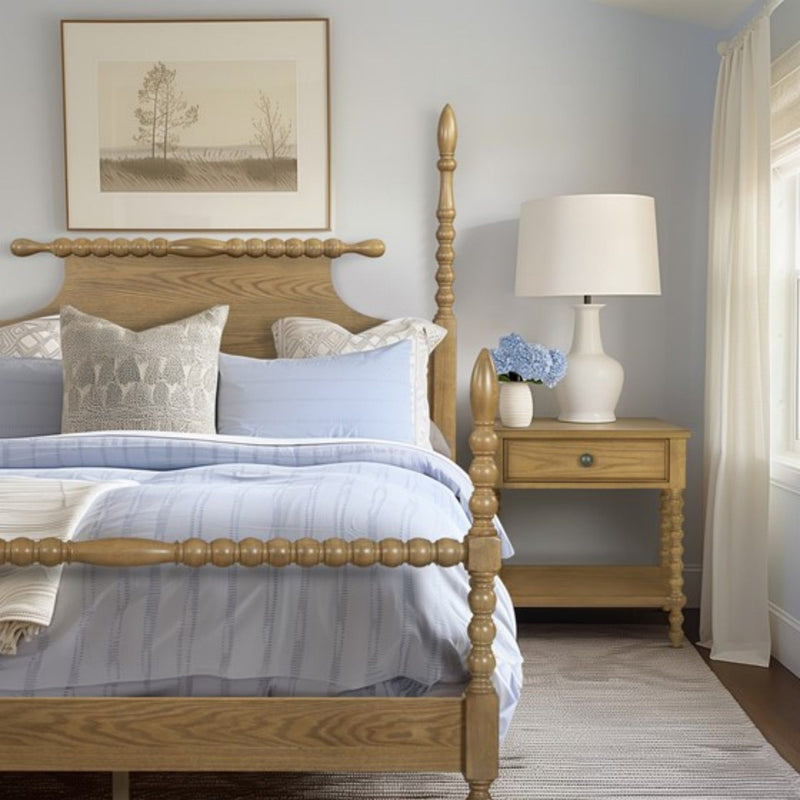 Traditional Durable Nightstand Table With Drawer And Shelf - R&R Furniture Gallery (Fountain Valley, CA)