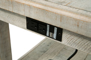 Carynhurst - Rectangular End Table - White Wash Gray - R&R Furniture Gallery (Fountain Valley, CA)