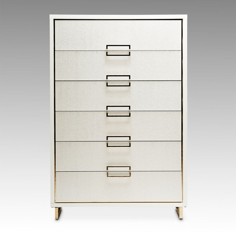 Palm Gate - 6-Drawer Chest - Cloud White - R&R Furniture Gallery (Fountain Valley, CA)