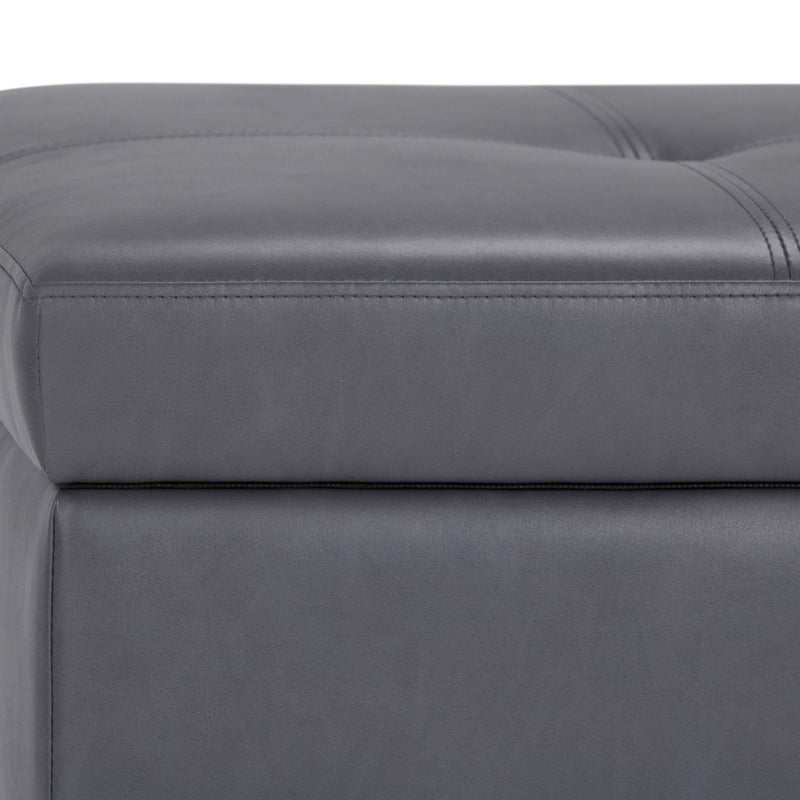 Oregon - Contemporary Storage Ottoman Bench With Tray - R&R Furniture Gallery (Fountain Valley, CA)