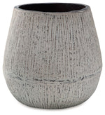 Claymount - Vase - 10" - Distressed Brown - R&R Furniture Gallery (Fountain Valley, CA)