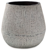 Claymount - Vase - 10" - Distressed Brown - R&R Furniture Gallery (Fountain Valley, CA)