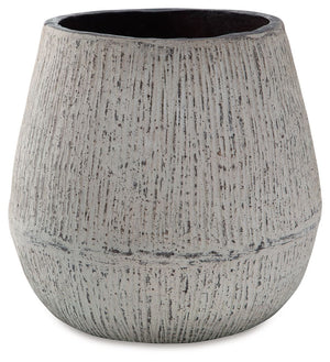 Claymount - Vase - 10" - Distressed Brown - R&R Furniture Gallery (Fountain Valley, CA)