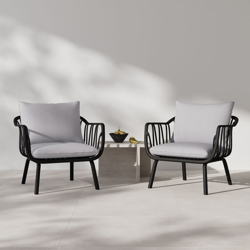 Huron - Outdoor Club Chair (Set of 2) - R&R Furniture Gallery (Fountain Valley, CA)