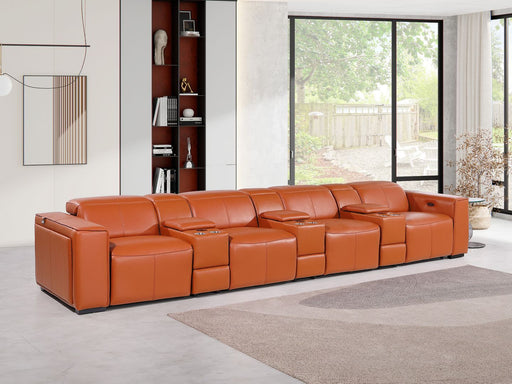 1224 - 7-Piece Modular Power Reclining Sofa In With 4 Power Recliners & Power Headrests - R&R Furniture Gallery (Fountain Valley, CA)