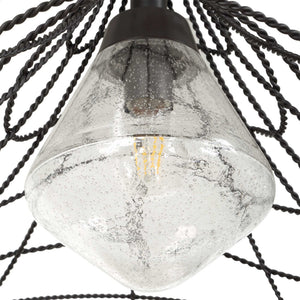 Whirlwind - 1 Light Indoor-Outdoor Pendant - Dark Bronze