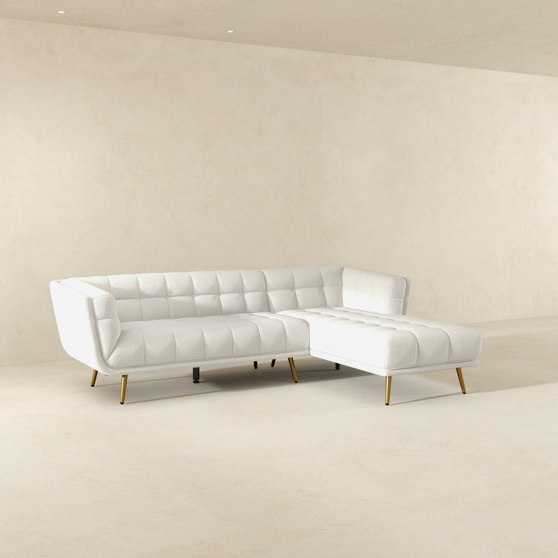 Addison - L Shape Sectional Sofa Tufted - R&R Furniture Gallery (Fountain Valley, CA)