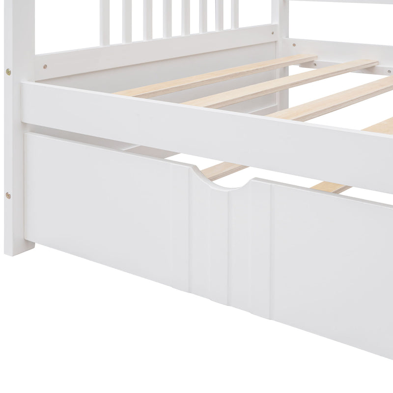 Modern DreamHaus multifunctional daybed with built-in storage drawers and sleek design, perfect for contemporary bedrooms.