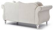 Stylish flared arm stationary loveseat from Glory Furniture with plush upholstery and modern design, ideal for cozy living rooms.