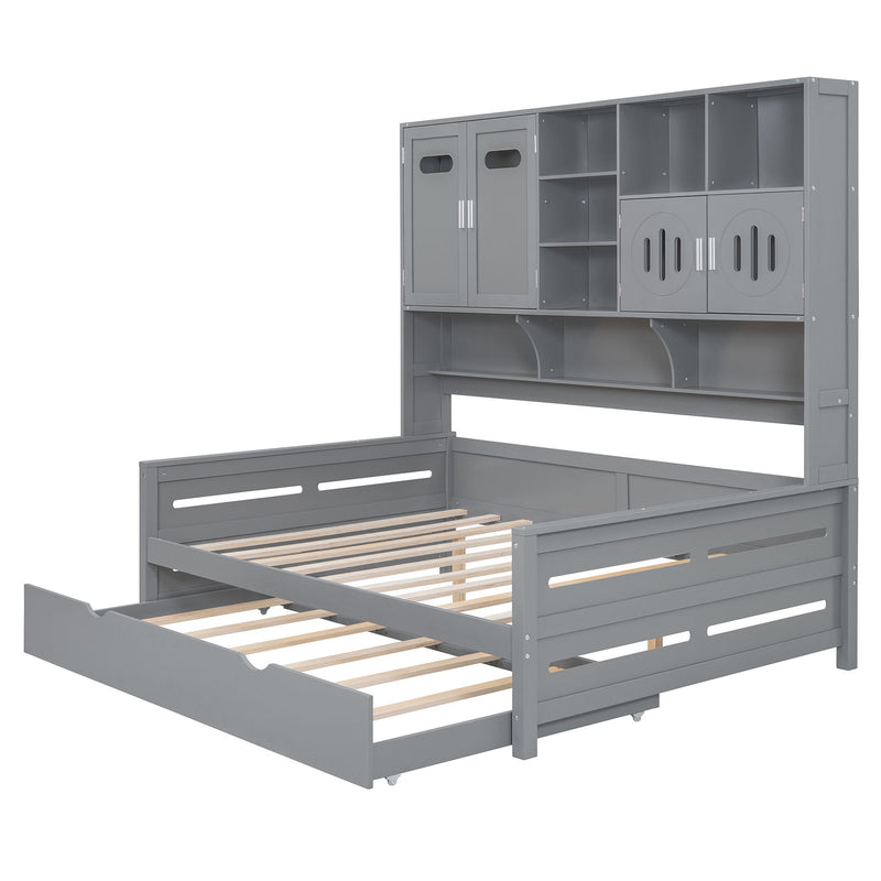 Daybed With All-In-One Cabinet And Shelf - R&R Furniture Gallery (Fountain Valley, CA)