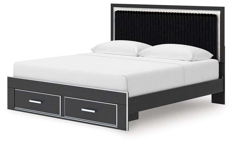 Zuraleus - Upholstered Panel Platform Storage Bed - R&R Furniture Gallery (Fountain Valley, CA)