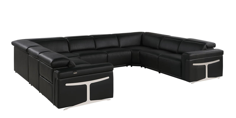 1126 - 8-Piece U-Shaped Sectional Sofa In With 4 Power Recliners & Power Headrests