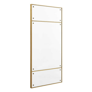 Wrenton - Rectangular Mirror - Brass