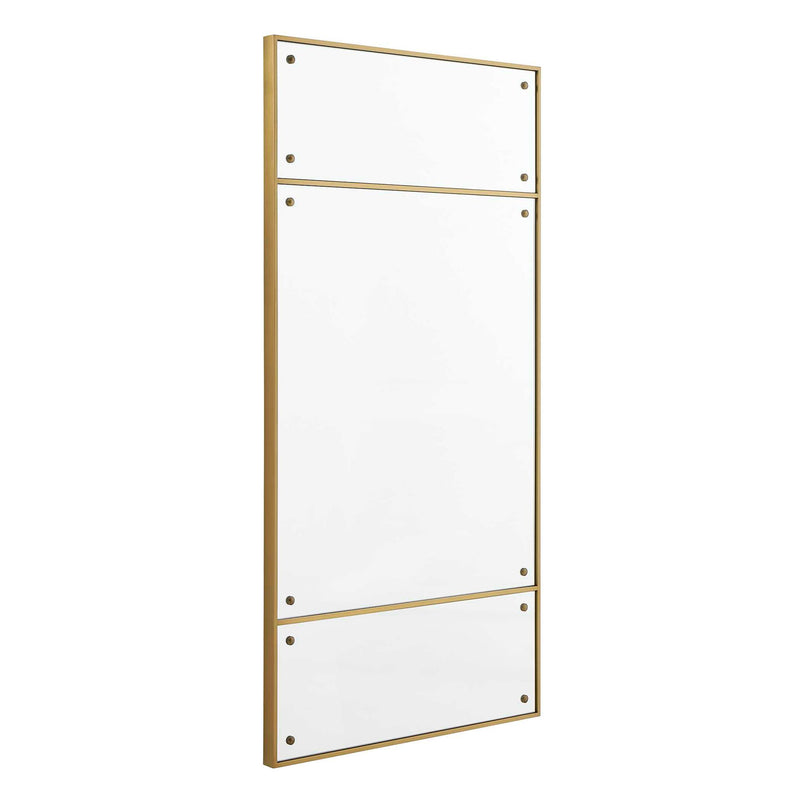 Wrenton - Rectangular Mirror - Brass