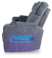 Studio Cave - Power Reclining Sofa - Steel - R&R Furniture Gallery (Fountain Valley, CA)