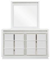 Chalanna - Dresser And Mirror - White - R&R Furniture Gallery (Fountain Valley, CA)