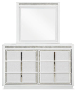 Chalanna - Dresser And Mirror - White - R&R Furniture Gallery (Fountain Valley, CA)