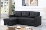 Upholstered Pull Out Sectional Sofa With Chaise - R&R Furniture Gallery (Fountain Valley, CA)