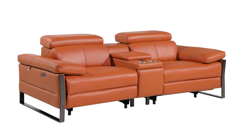 1246 - Modular Power Triple Reclining Sofa, Console Loveseat, And Chair Set With Power Headrests