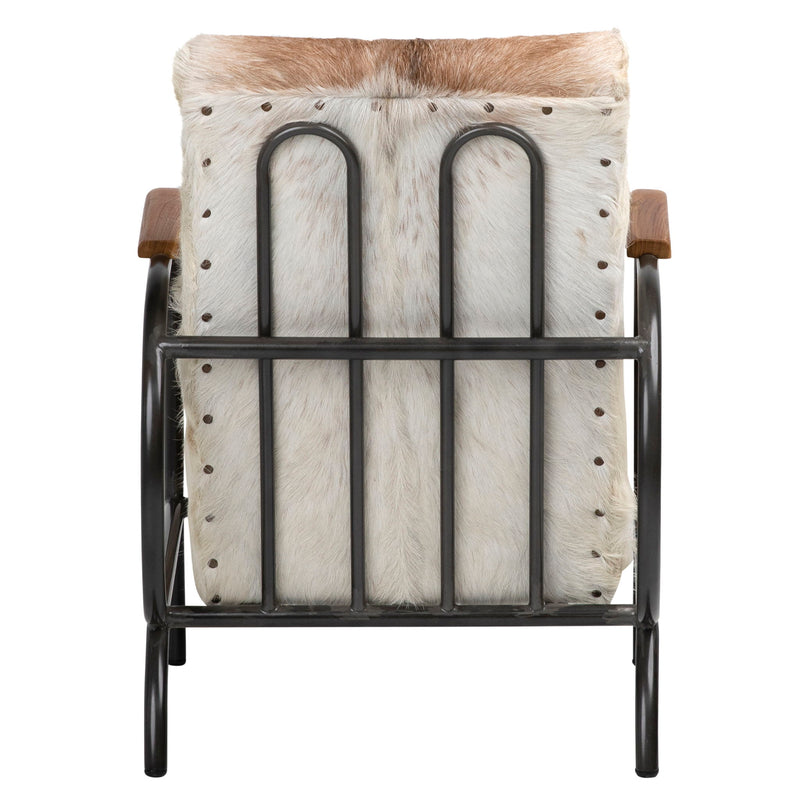Laney - Occasional Chair - Natural Brown And White With Black