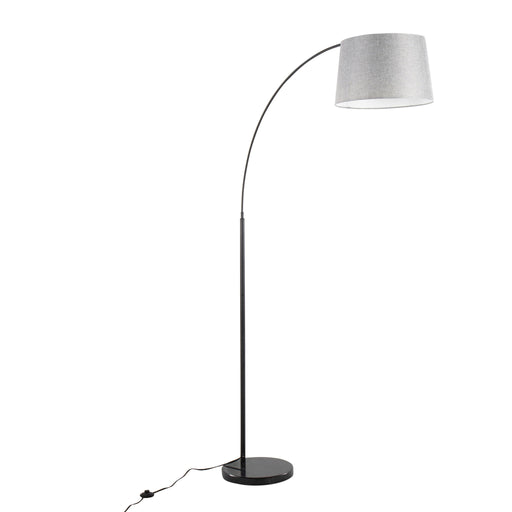 Contemporary March floor lamp by Lumi Source with a sleek metal base and adjustable arm, ideal for modern living spaces.
