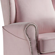 Tamaki - Swivel Chair With Glider - Pink Fabric - R&R Furniture Gallery (Fountain Valley, CA)