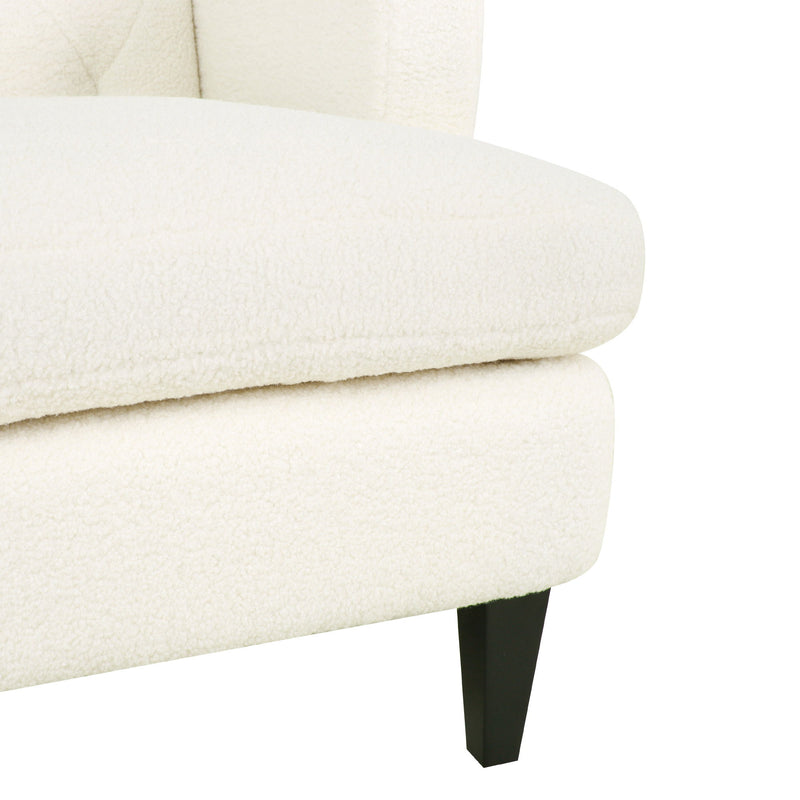 Upholstered Accent Chair Tufted Armchair For Living Room And Bedroom - R&R Furniture Gallery (Fountain Valley, CA)