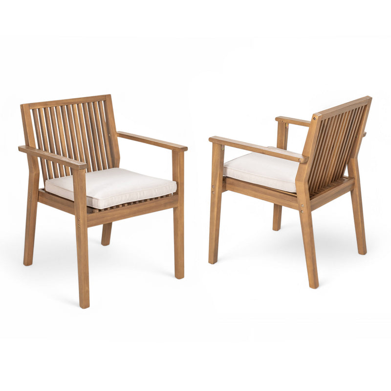 Patio Dining Chair, Comfortable Waterproof Seating (Set of 2) - R&R Furniture Gallery (Fountain Valley, CA)