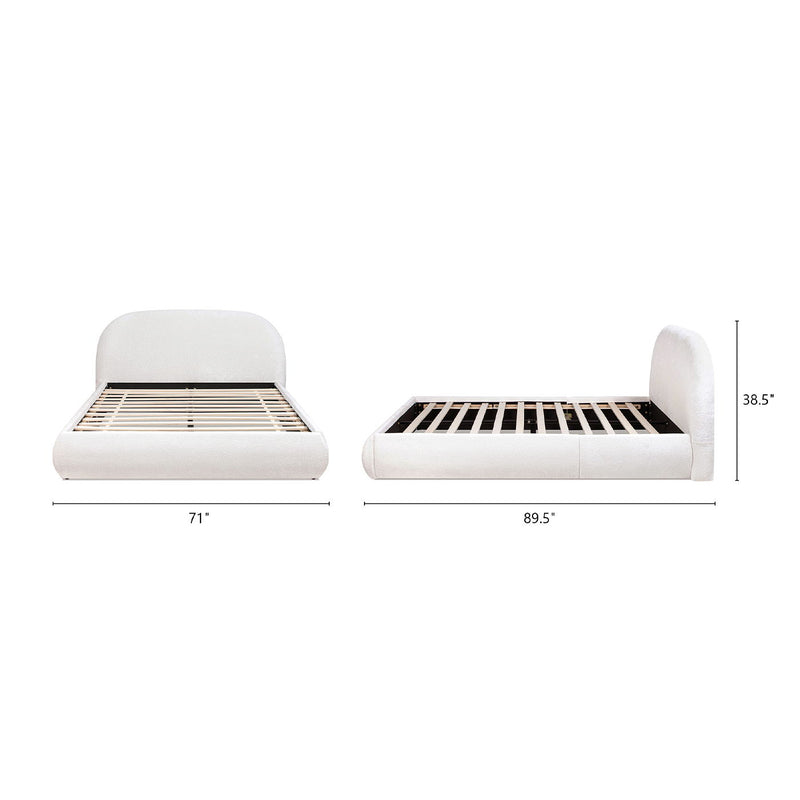 Archie Puffy Grounded - Upholstered Platform Bed - R&R Furniture Gallery (Fountain Valley, CA)