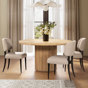 Harriet - Split Back Upholstered Dining Side Chair (Set of 2) - Merino Gray - R&R Furniture Gallery (Fountain Valley, CA)