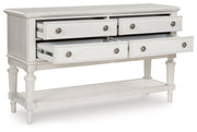 Montelaine - Dining Room Server - Antique White - R&R Furniture Gallery (Fountain Valley, CA)