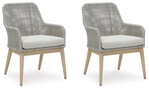 Seton Creek - Arm Chair With Cushion (Set of 2) - Gray