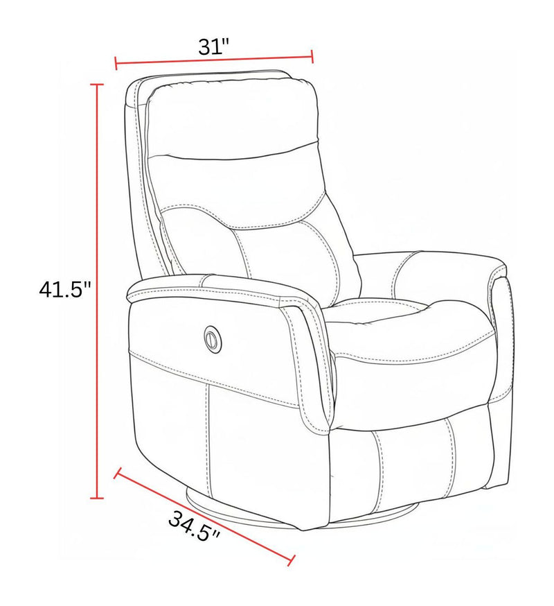 Gemini - Power Swivel Glider Recliner