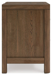 Cabalynn - Two Drawer Night Stand - Light Brown - R&R Furniture Gallery (Fountain Valley, CA)