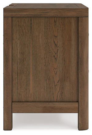 Cabalynn - Two Drawer Night Stand - Light Brown - R&R Furniture Gallery (Fountain Valley, CA)
