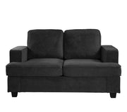 Modern Loveseat, Comfortable 2 Seater Couch With Deep Seating, Loose Back Cushions, Wide Arms - R&R Furniture Gallery (Fountain Valley, CA)