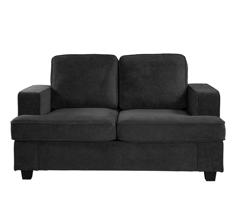 Modern Loveseat, Comfortable 2 Seater Couch With Deep Seating, Loose Back Cushions, Wide Arms - R&R Furniture Gallery (Fountain Valley, CA)