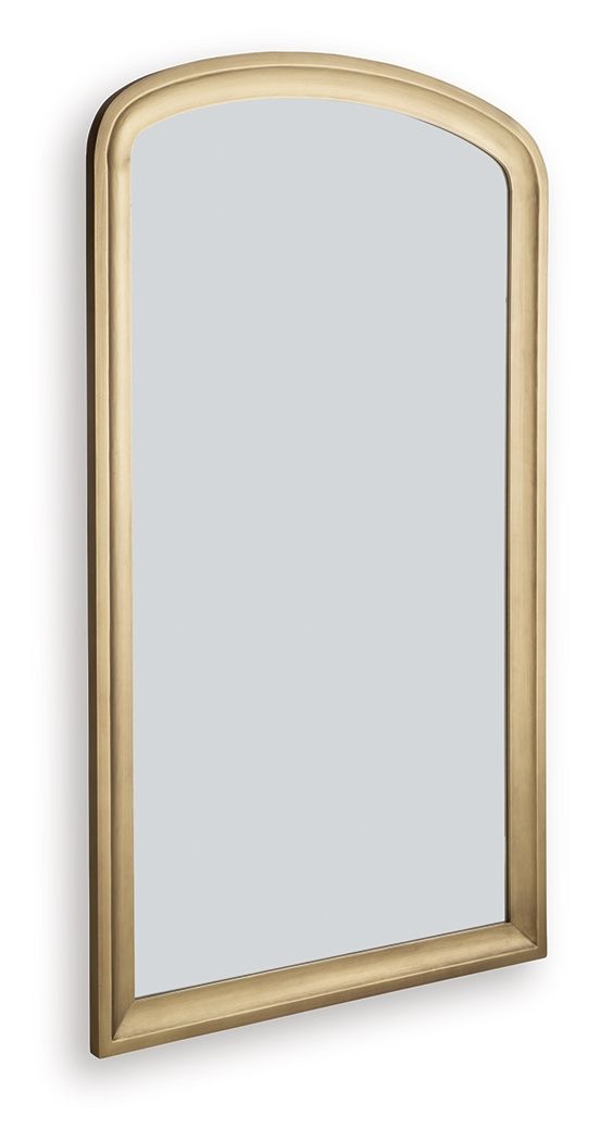 Fintan - Floor Mirror - Gold Finish - R&R Furniture Gallery (Fountain Valley, CA)