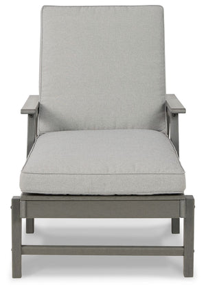 Visola - Chaise Lounge with Cushion - Gray - R&R Furniture Gallery (Fountain Valley, CA)