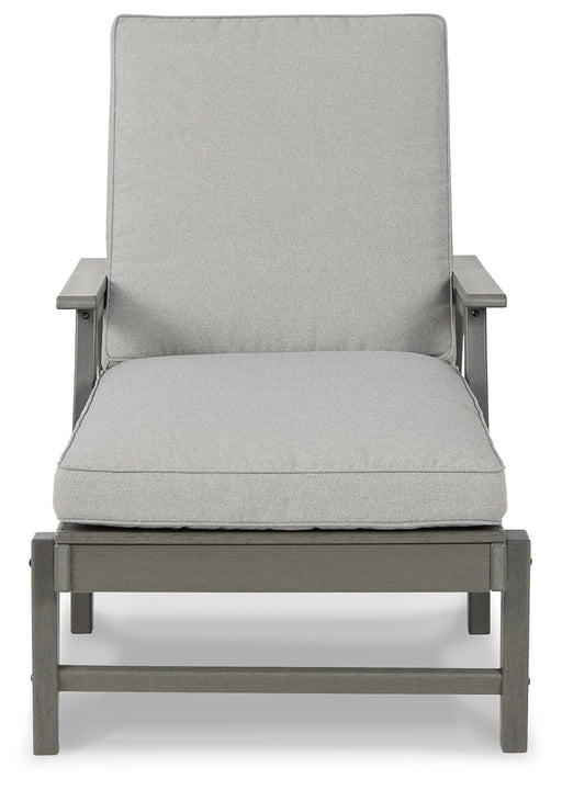 Visola - Chaise Lounge with Cushion - Gray - R&R Furniture Gallery (Fountain Valley, CA)