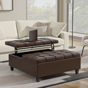 Harrison - Upholstered Coffee Table Storage Ottoman - R&R Furniture Gallery (Fountain Valley, CA)